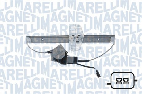Стеклоподъемник задняя левая (электрический, с двигателем, количество дверей: 4) JEEP WRANGLER III, WRANGLER IV 01.06- MAGNETI MARELLI 350103170382 (фото 1)