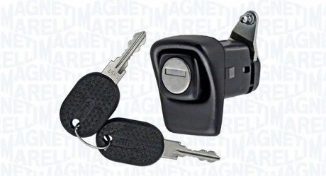 Ручка двери передняя (с отверстием для замка, с замком, черный) FIAT PANDA 0.65-1.3D 10.80-07.04 MAGNETI MARELLI 350105001100