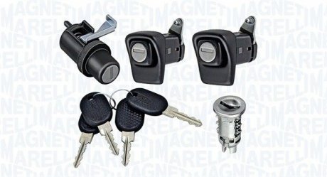 Фото автозапчасти комплект дверного замка FIAT PANDA 10.80-07.04 MAGNETI MARELLI 350105028300