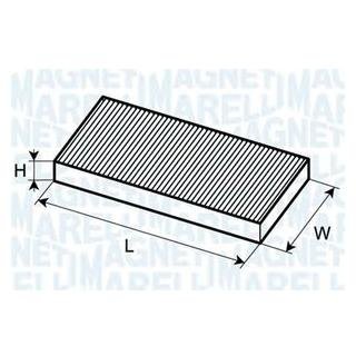 Фото автозапчасти фільтр повітря (салону) MAGNETI MARELLI 350203061410