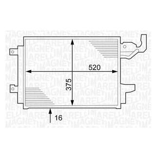 Фото автозапчасти радиатор кондиционера MITSUBISHI COLT CZC, COLT VI; SMART FORFOUR, FORTWO 0.7-1.5D 01.04- MAGNETI MARELLI 350203241000 (фото 1)