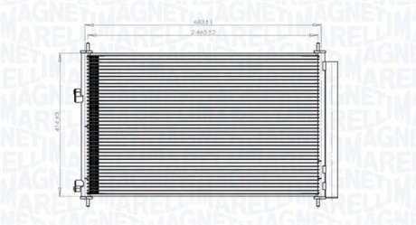 Фото автозапчастини радіатор кондиціонера TOYOTA PREVIA II, PREVIA III, RAV 4 III, RAV 4 IV 2.0-3.5 02.00- MAGNETI MARELLI 350203742000