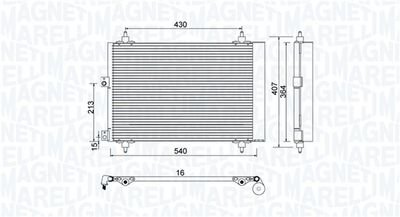 Фото автозапчасти skraplacz CITROEN BERLINGO 1.6 HDI 75 MAGNETI MARELLI 350203920000