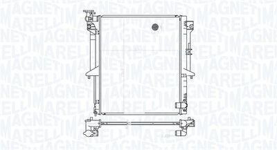 Фото автозапчасти радиатор двигателя MITSUBISHI L200/TRITON, PAJERO SPORT II 2.5D 11.05- MAGNETI MARELLI 350213177300