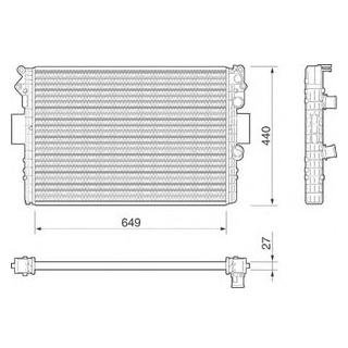 Радиатор двигателя IVECO DAILY III 2.8D 05.99-07.07 MAGNETI MARELLI 350213183000 (фото 1)