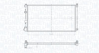 Фото автозапчастини радіатор охолодження Opel Movano/ Renault Master 1.9-2.5 DTI 00- MAGNETI MARELLI 350213209500