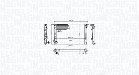 Фото автозапчасти chłodnica MINI (R50, R53) MAGNETI MARELLI 350213212700