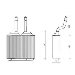 Фото автозапчастини радіатор пічки (188x140x37) OPEL COMBO, CORSA B, FRONTERA B, TIGRA 1.0-2.2 03.93-07.04 MAGNETI MARELLI 350218261000 (фото 1)