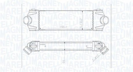 Фото автозапчастини інтеркулер FORD TRANSIT, TRANSIT TOURNEO 2.2D/2.4D 04.06-08.14 MAGNETI MARELLI 351319204320