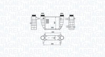 Фото автозапчастини інтеркулер AUDI A4 B6, A4 B7; SEAT EXEO, EXEO ST 1.6/2.0/2.0D 11.04-05.13 MAGNETI MARELLI 351319204850