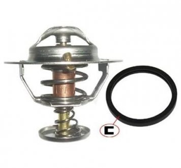 Фото автозапчастини cooling system thermostat (82°C) CHRYSLER CIRRUS, STRATUS; HYUNDAI COUPE, GRANDEUR, IX35, IX55, SANTA FЙ I, SANTA FЙ II, SANTA FЙ III, SONATA IV, TERRACAN, TRAJET, TUCSON, XG 2.0-4.7 12.89- MAGNETI MARELLI 352317001140 (фото 1)