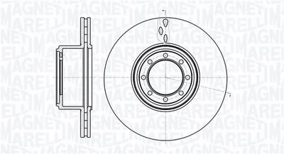 Фото автозапчасти brake Disc MAGNETI MARELLI 361302040488 (фото 1)