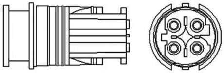 Кислородный датчик (количество проводов 4, 510мм) BMW 3(E36), 3(E46), 5(E39), 7(E38), 8(E31), Z3(E36) 1.6-5.4 03.92-07.06 MAGNETI MARELLI 466016355023