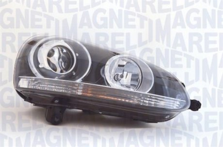 Фара правая (D2S/H7, автоматическая, с моторчиком, би-ксенон, вставить цвет: черный) Volkswagen GOLF V, JETTA III MAGNETI MARELLI 710301212274