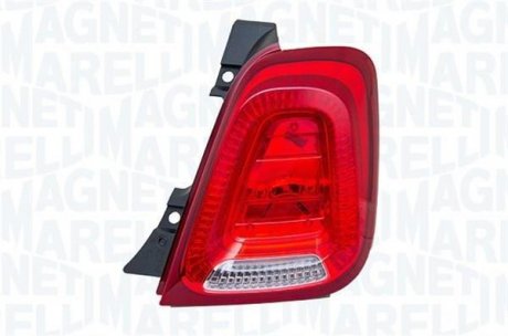 Задний фонарь левая (P21/5W/P21W, цвет поворота белый, цвет стекла красный) FIAT 500 Кабриолет 07.15- MAGNETI MARELLI 714081590102