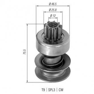 Фото автозапчастини бендикс стартера OPEL MAGNETI MARELLI 940113020001