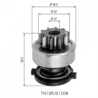 Фото автозапчасти бендикс стартера MAGNETI MARELLI 940113020252