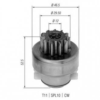 Фото автозапчасти бендикс стартера FIAT TEMPRA, TIPO 2.0 03.90-04.95 MAGNETI MARELLI 940113020283