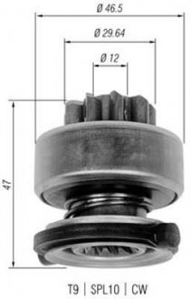 Фото автозапчасти бендикс стартера MAGNETI MARELLI 940113020335