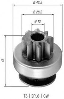 Фото автозапчасти бендикс стартера MAGNETI MARELLI 940113020362