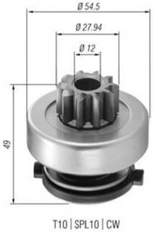 Фото автозапчасти бендикс стартера MAGNETI MARELLI 940113020365