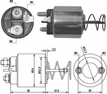 Фото автозапчастини соленоїд стартера MAGNETI MARELLI 940113050371