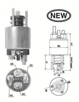 Фото автозапчастини соленоїд стартера MAGNETI MARELLI 940113050556 (фото 1)