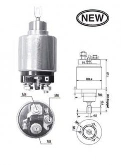 Фото автозапчастини соленоїд стартера MAGNETI MARELLI 940113050564 (фото 1)