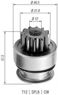 Фото автозапчастини бендикс CITROEN Xm, BX,Jumper MITSUBISHI PEUGEOT [940113020261] MAGNETI MARELLI AMB0261