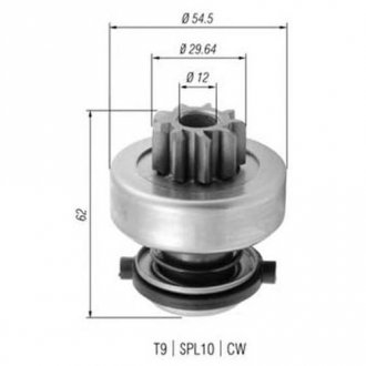 Фото автозапчастини бендикс стартера PEUGEOT 605 2.5D 07.94-09.99 MAGNETI MARELLI AMB0377 (фото 1)