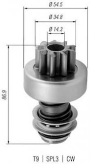 Фото автозапчасти бендикс стартера MAGNETI MARELLI AMB0380