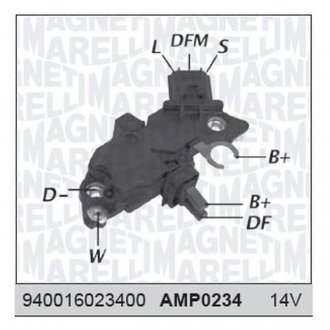 Реле-регулятор напряжения FORD Mondeo 1,6-2,0 96-00 MAGNETI MARELLI AMP0234 (фото 1)