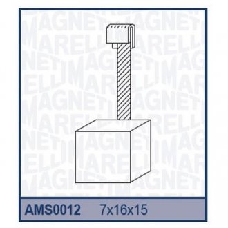 Фото автозапчастини щітка стартера MAGNETI MARELLI AMS0012