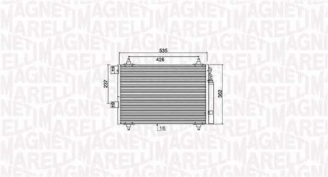 Фото автозапчасти конденсер кондиціонера MAGNETI MARELLI BC936