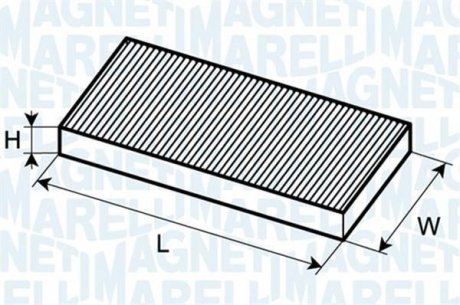 Фото автозапчасти фільтр повітря (салону) MAGNETI MARELLI BCF141