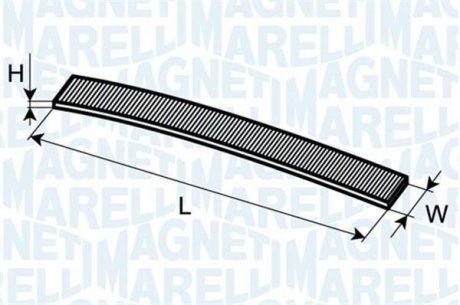 Фільтр повітря (салону) MAGNETI MARELLI BCF146 (фото 1)