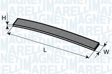 Фото автозапчасти фільтр повітря (салону) MAGNETI MARELLI BCF208 (фото 1)