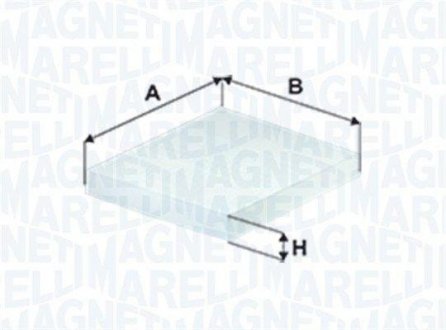 Фильтр салона SUZUKI SX4 13- MAGNETI MARELLI BCF653