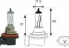 Лампочка галоген, 1шт, H8, max. 35Вт, тип гнізда PGJ19-1 H8 12