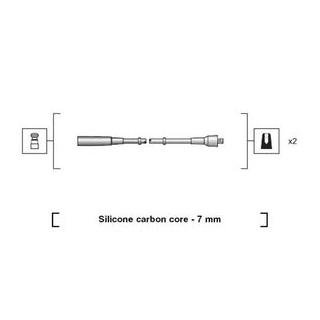 Фото автозапчастини дроти запалювання, набір MAGNETI MARELLI MSK1205