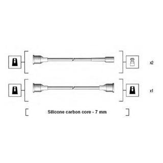 Фото автозапчасти дроти запалення, набір MAGNETI MARELLI MSK575
