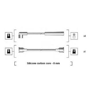 Фото автозапчастини набір проводів MAGNETI MARELLI MSK768