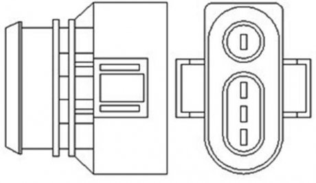 Лямбда-зонд VW 2,4/2,8 PASSAT/A4/A6/A8 MAGNETI MARELLI OSM047 (фото 1)