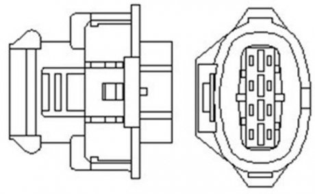 Фото автозапчастини лямбда-зонд OPEL 4 przewody, 300mm, 6 Ohm, 8W, PALCOWA MAGNETI MARELLI OSM065