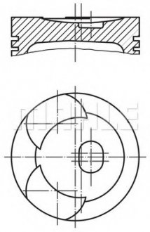 Фото автозапчастини поршень MAHLE / KNECHT 0018600