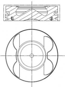 Фото автозапчастини поршень двигуна MAHLE / KNECHT 001 PI 00107 000