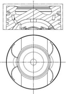 Фото автозапчасти поршень MAHLE / KNECHT 001PI00189000