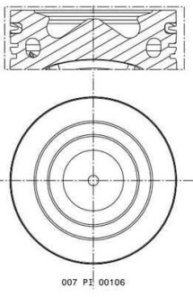 Фото автозапчастини поршень MAHLE / KNECHT 007PI00106002