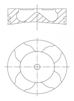 Фото автозапчастини поршень MAHLE / KNECHT 007 PI 00163 000