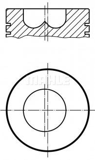 Поршень 88 (стандартный размер [STD]) IVECO DAILY III; FIAT DUCATO; UAZ PATRIOT 2.3D 12.01- MAHLE / KNECHT 009 86 00